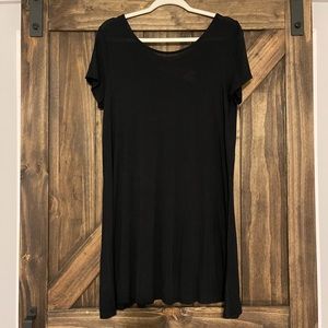 Black t-shirt dress